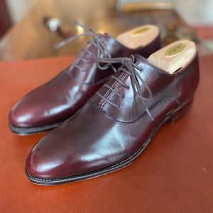 Meermin Linea Maestro Plain Toe Oxford in Burgundy - Size 6.5UK / 7.5US